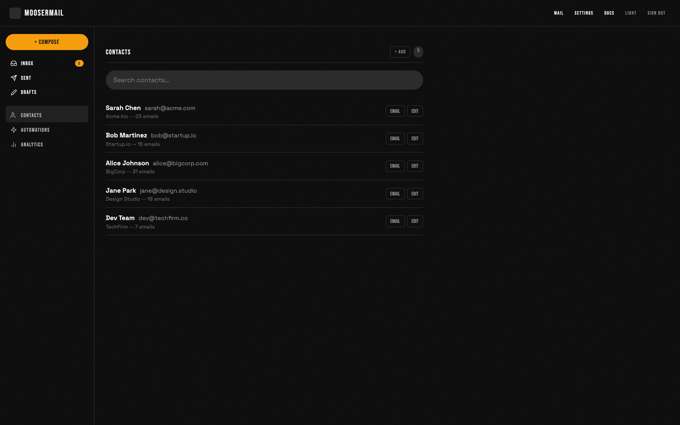 Address book with auto-collected contacts